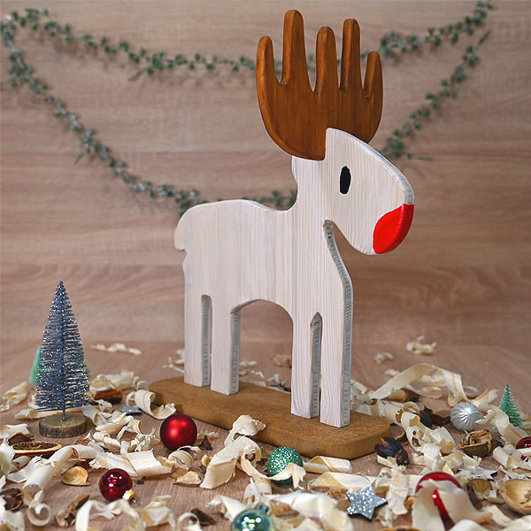 Anwendungsbild Rentier Rentier mit Weihnachtsdeko